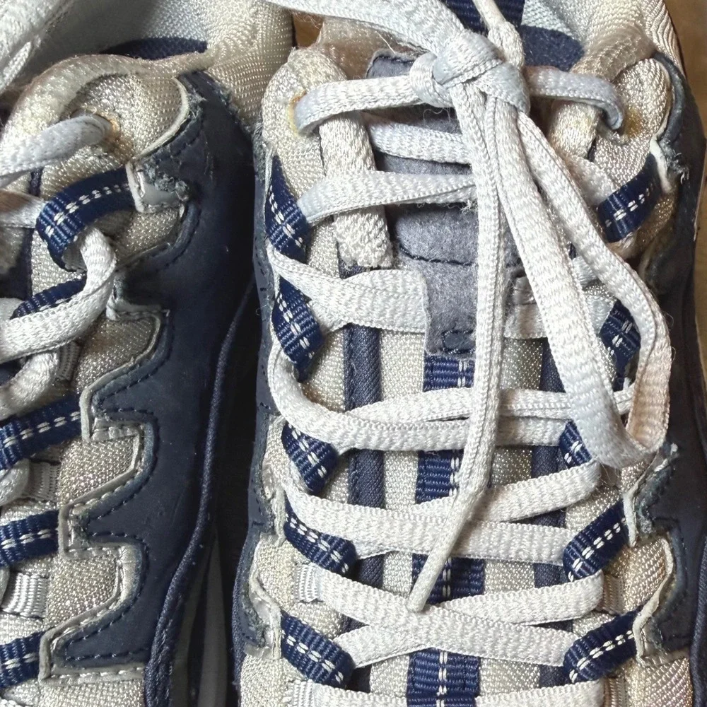 Skechers Sport 17416 Womens Size 6.5 Navy Gray Athletic Walking Shoes Sneakers